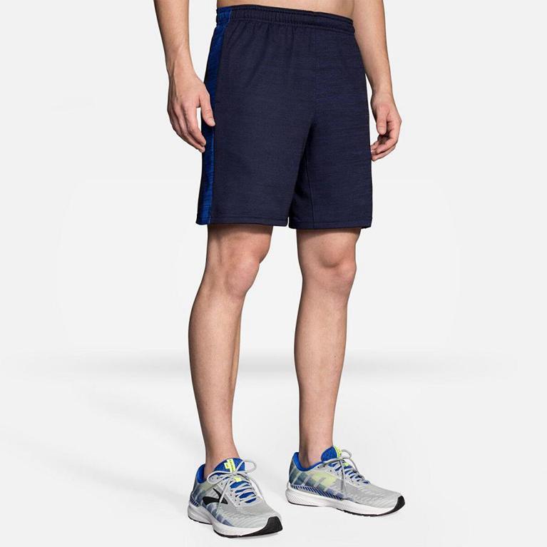 Brooks REP 8 Running Shorts Mens Sale - Grey (LSB481935)